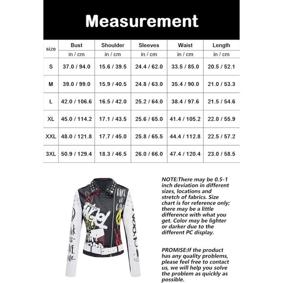 🆕 Women White Trendy Faux Leather Jacket Rivet Spring Winter Fashion Clothes - Picture 6 of 6